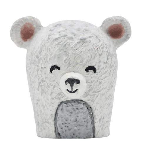 Orso dipinto a mano in stile moderno