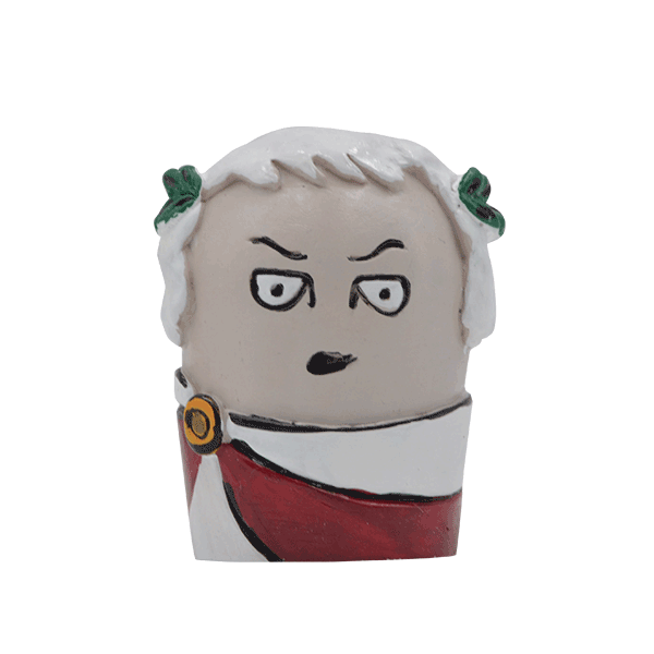 Giulio Cesare dipinto a mano in stile moderno