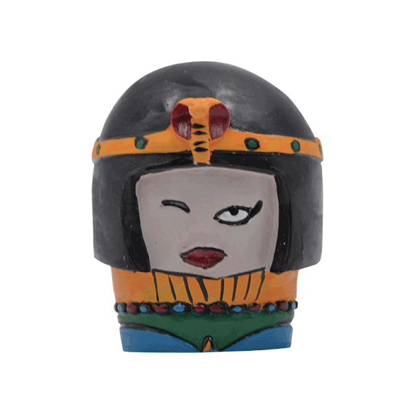 Cleopatra dipinta a mano in stile modern