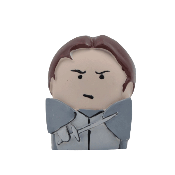 Giovanna d'Arco dipinta a mano in stile moderno