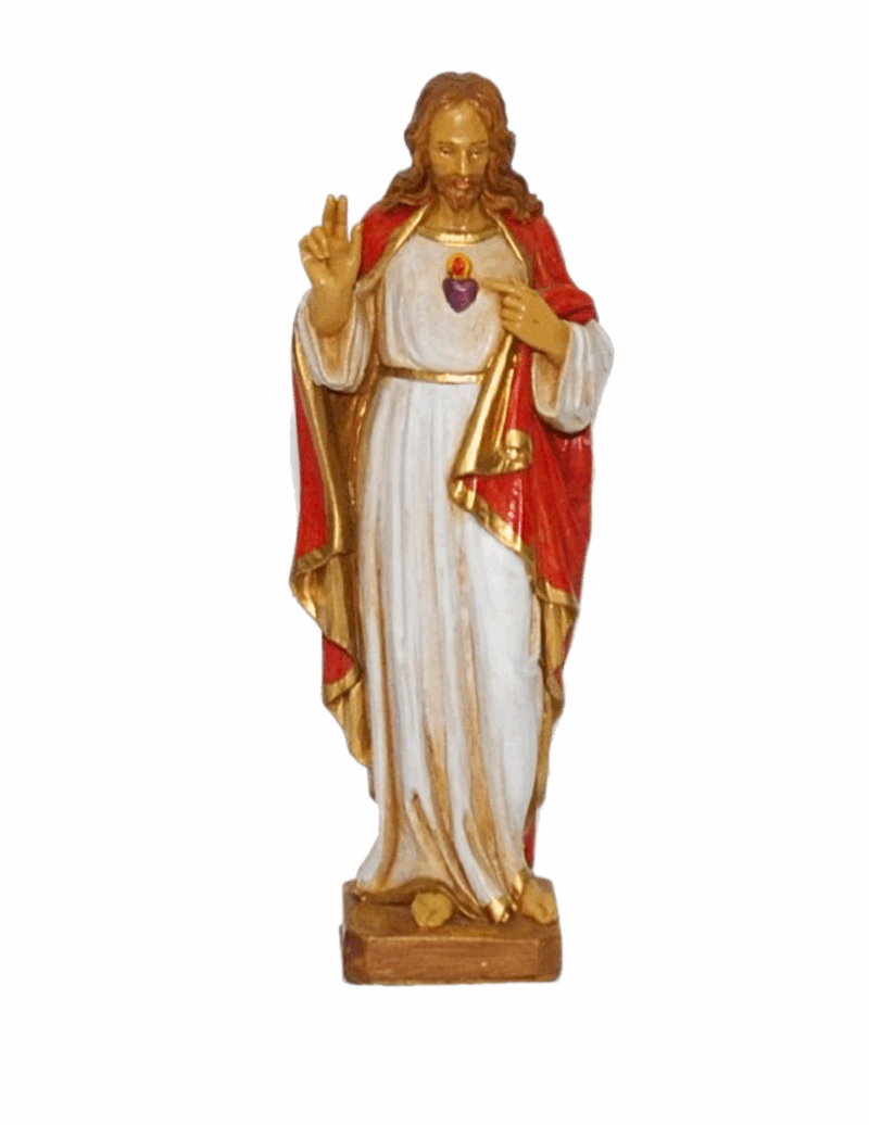 Statua Sacro Cuore di Gesù 25 cm.