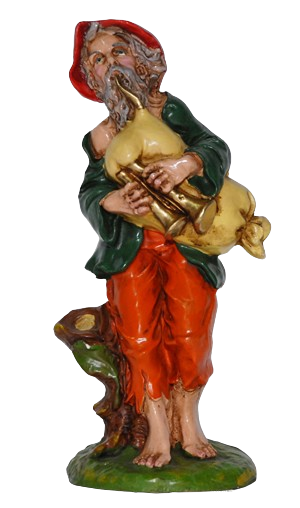 Zampognaro per Presepe da 30 cm.