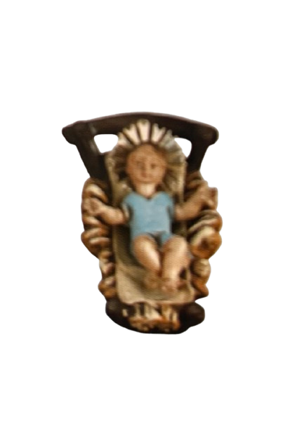 Bimbo in culla per Presepe da 20 cm.
