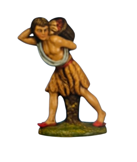 Uomo con cesta per Presepe da 20 cm.