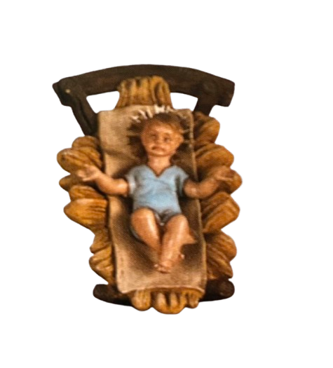 Bimbo in culla per Presepe da 30 cm.