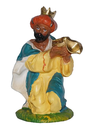 Re Mulatto per Presepe da 30 cm.